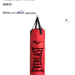 Barely Used Punching Bag