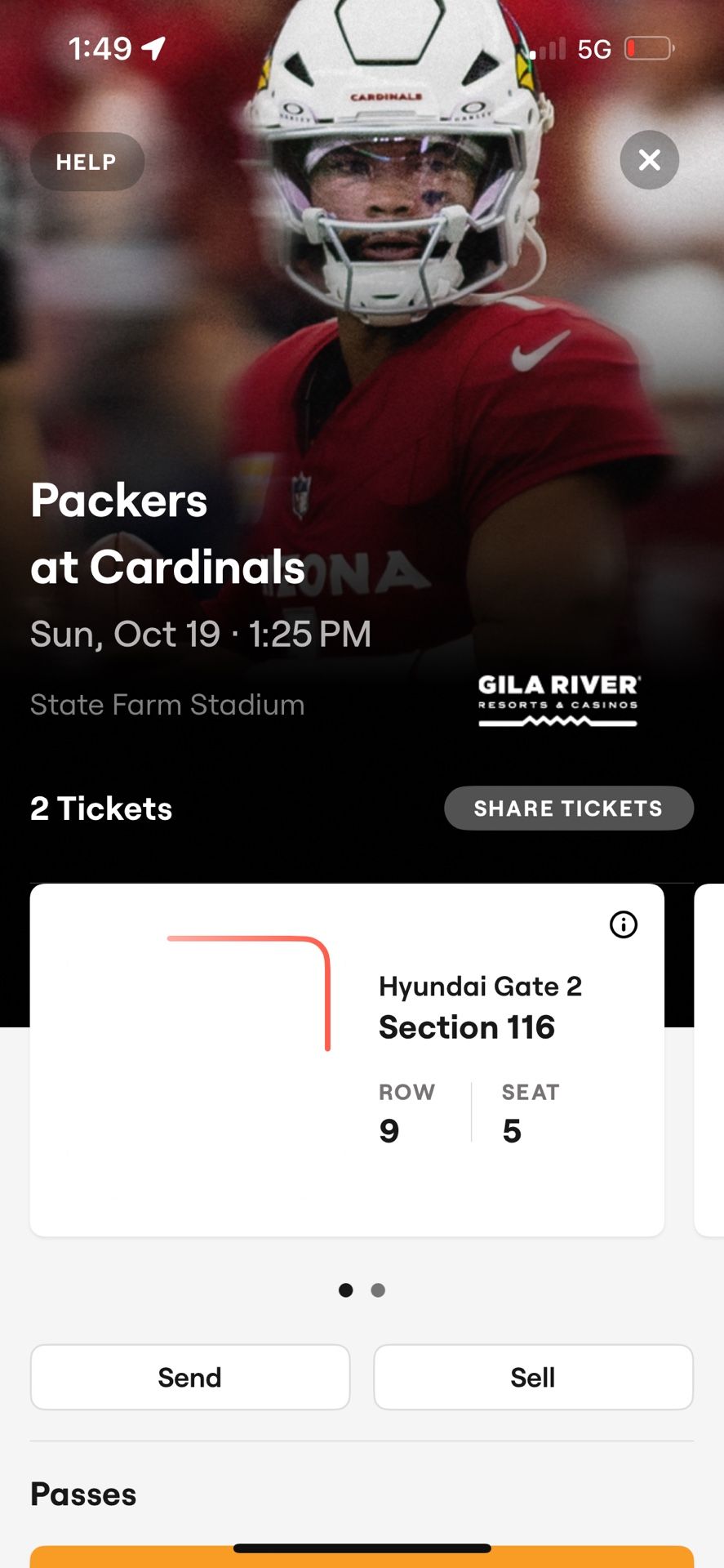 CARDINALS VS PACKERS