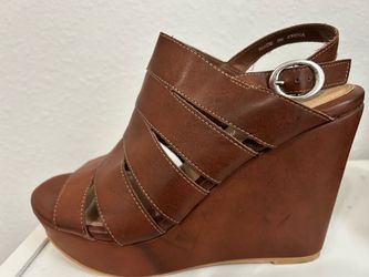 New Brown leather Platforms Torrid