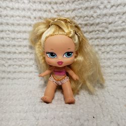 Bratz Babyz Doll Hair Flair Cloe 5” Doll Blond Hair Blue  Eyes