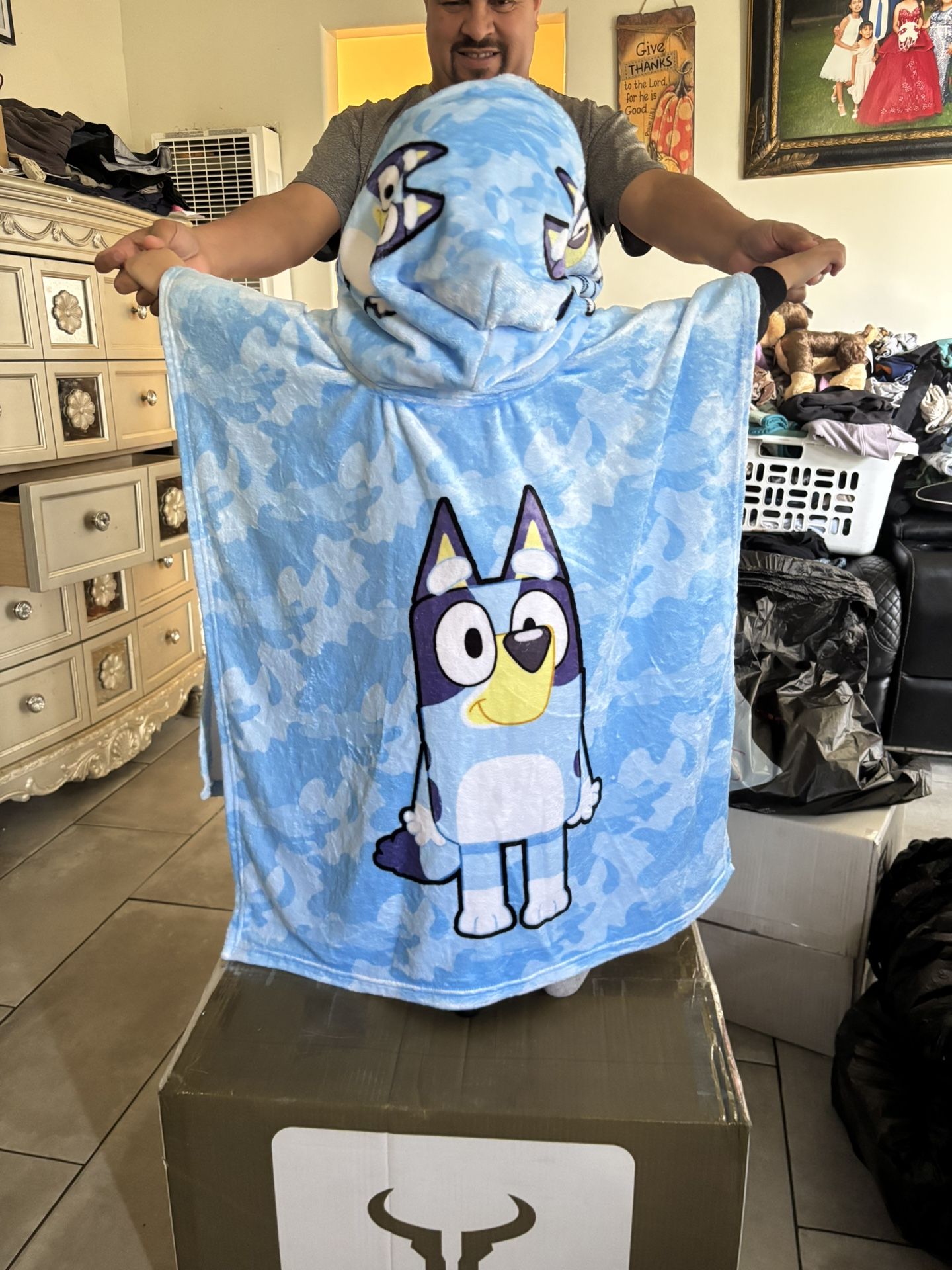 Warm ponchos for kids