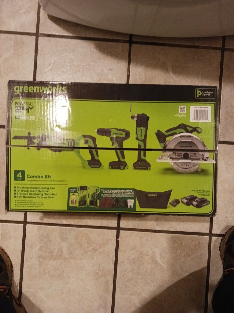 Greenworks 24 Volt 4 Tool Combo Kit