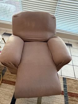 Tan Leather Recliner (auto-recline)  Sofa set - 6 Seater