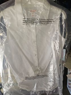 Cat & Jack Kids White Button-Up Shirt