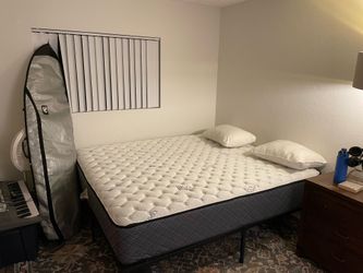 Cal king bed and frame- cooltex copper