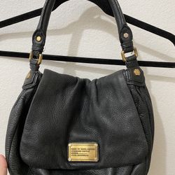 Marc by Marc Jacobs Classic Q Lil Ukita Black Pebbled Leather Shoulder Bag