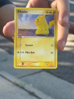 Pikachu Pokémon Card 6/10 EX Series