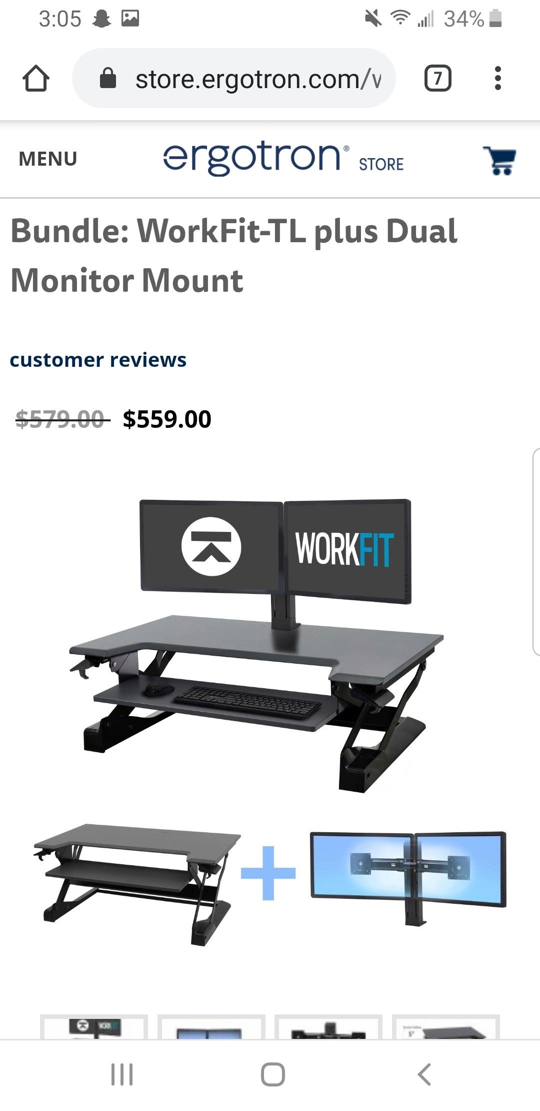 Ergotron WorkFit- TL