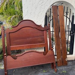 Real Antique Headboard & Footboard 
