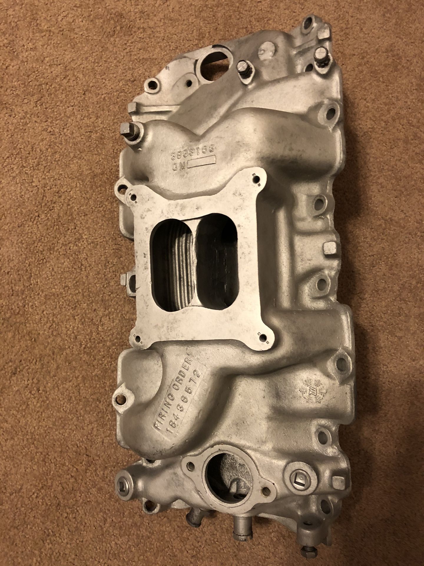 Rectangular Port Chevy Original Chevy big block rectangular port aluminum intake 3933163 for ...