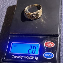 Gold Nugget Ring 