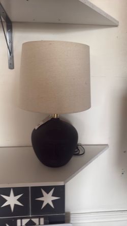 Lamp medium size measures 24” tall