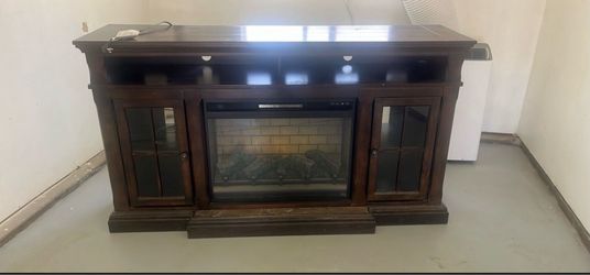 Roddinton 72" TV Stand with Electric Fireplace