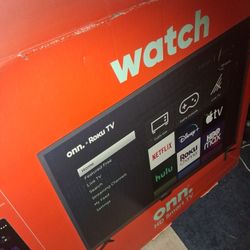 32 Inch onn roku, smart TV.\n Brand new in the box.\n Never been used, super low sale price , you won't find a cheaper deal online , only 79.99