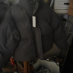 Grey Puffer Jacket 