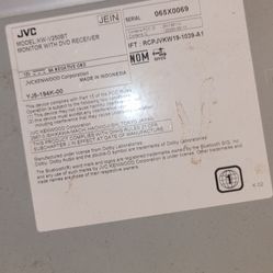 Jvc Indash Car/truck Radio 