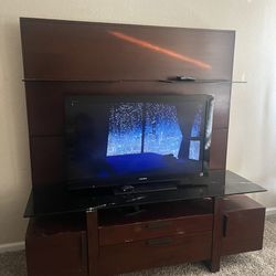 Tv Media Stand Entertainment Center With Storage