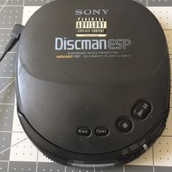 Used Good condition Sony Discman ESP D-242CK  Mega Bass Shock Protection  w/DC