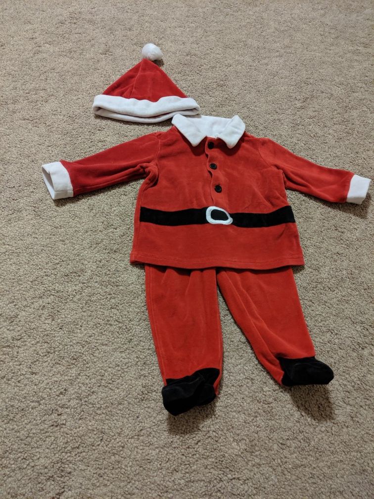 Christmas santa baby costume 9 - 12 months