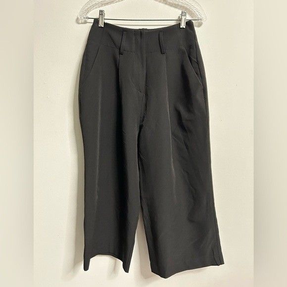 Boohoo Black Wide Leg Pants