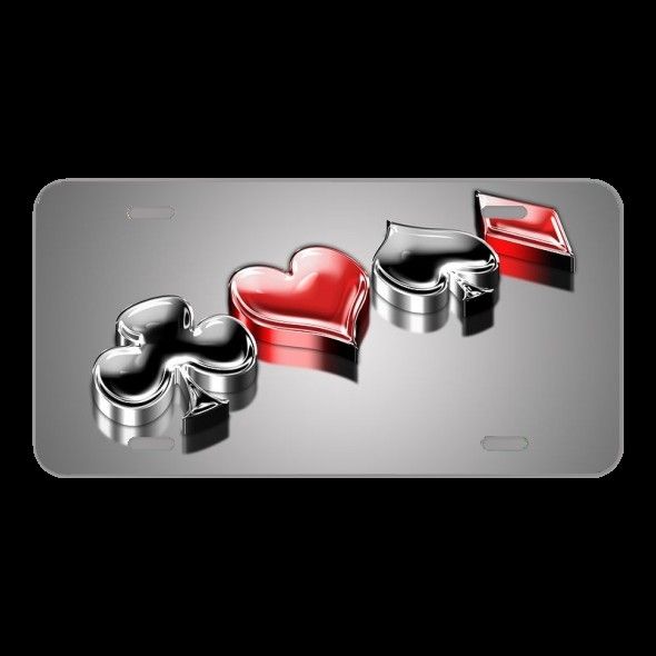 License Plate Novelty Car Front Ornament Card Game Playing Cards