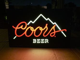 Vintage Coors beer wall light