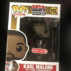 Team USA Funko Pops Karl Malone And Magic Johnson 