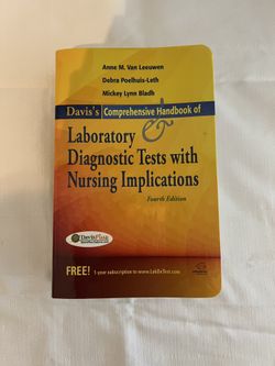 Nursing Book- Davis’s Comprehensive Handbook Of Laboratory Diagnostic Tests With Nursing Implications 