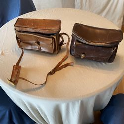Two Vintage Camera Bags .