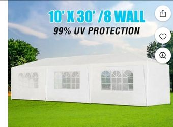 10x30 Event Canopy Tent + 8 Removable Sidewalls,  Weddings, Graduations, Parties%#@