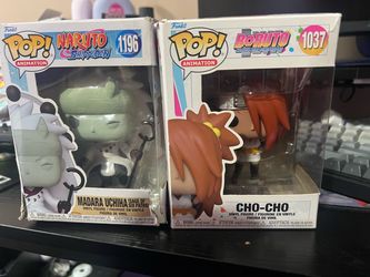 Funko Pop Naruto Madara Uchiha #1196 & Boruto Cho-Cho #1037