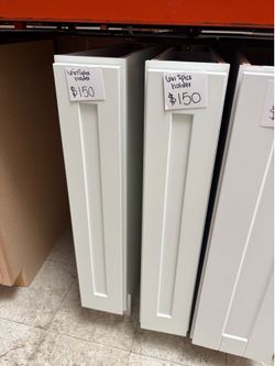6 in spice white cabinets