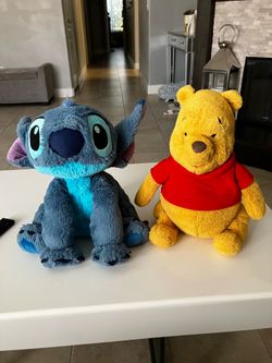 Disney Store Plush Stitch & Winnie the Pooh