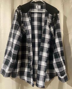 Flannel Hoodie-Size XL
