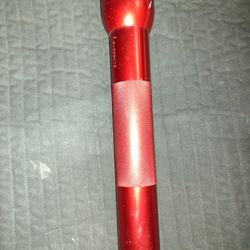 Vintage Incandescent Flashlight,Maglite, Red