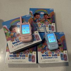 Kid walkie talkies with video calls