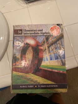 Math book: elementary and intermediate algebra