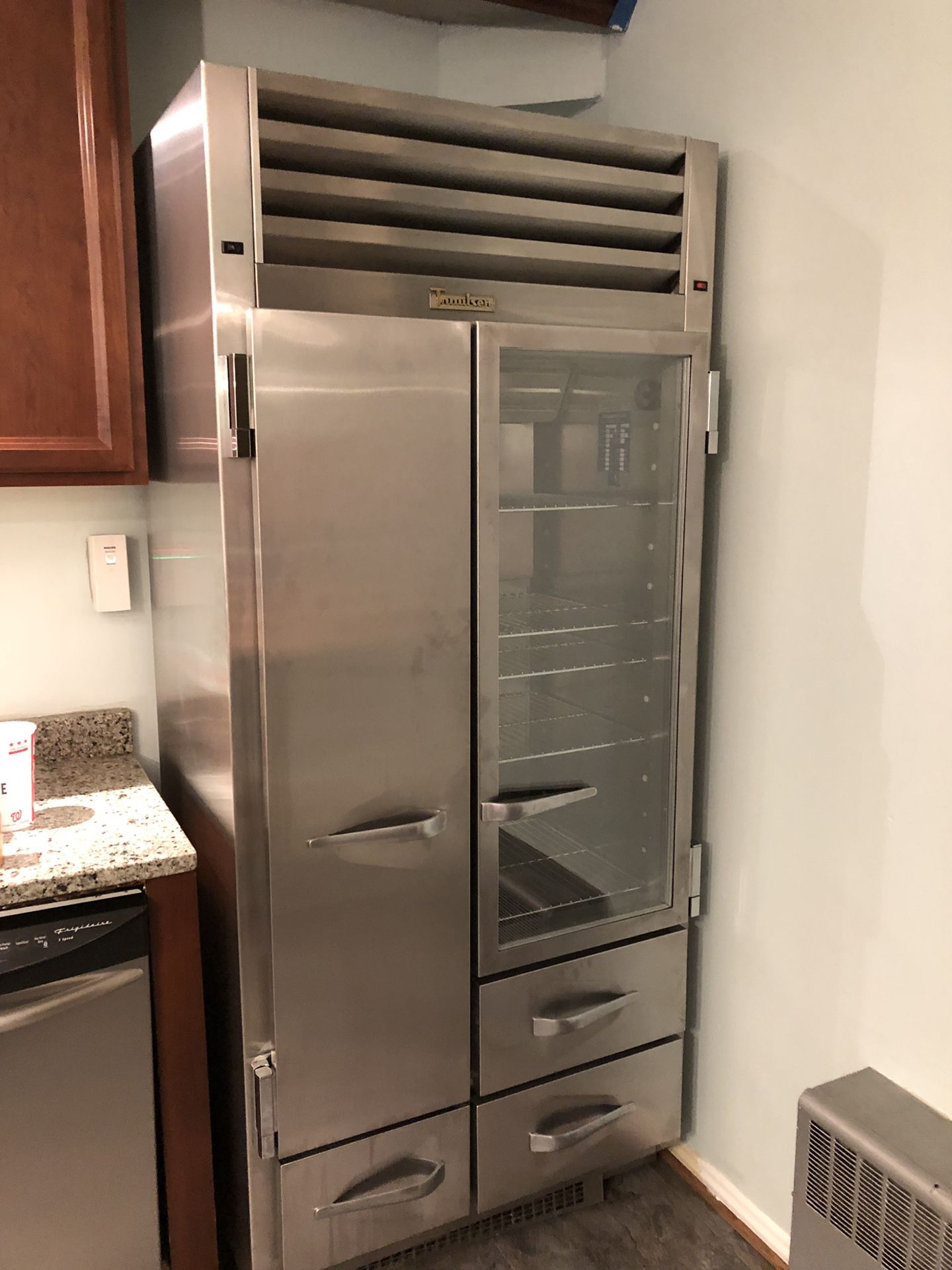 Traulsen glass door refrigerator/freezer