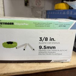Unopened Box Of Stinger Roofing Staple Caps
