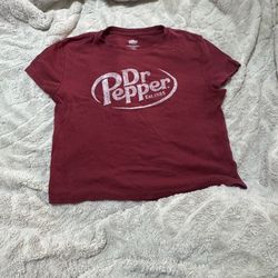Vintage Style Dr Pepper Est. 1885 Graphic Tee - Maroon Red Soft Soda Shirt