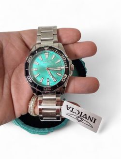 Invicta Diver-Style Watch with Tiffany blue Dial