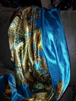 Floral Paisley Satin Fabric Garment