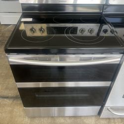 Samsung Glass Stove Double Oven Stainless Steel 