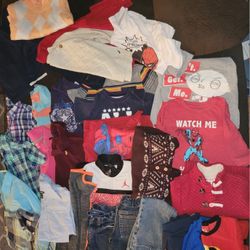 50 Boys Size 4t Clothing Shirts Pants Sweaters Dress Shorts SpiderMan Polo