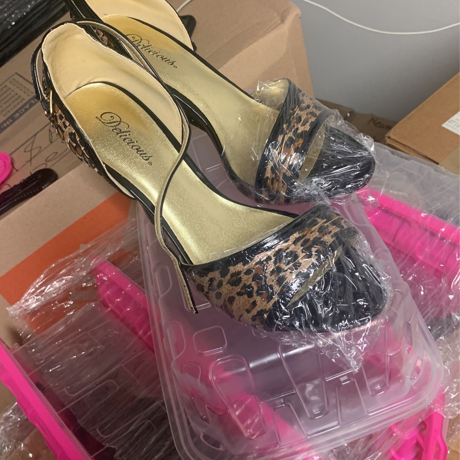 Women Size 10 Cheetah Heels