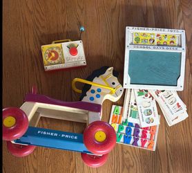 Lot of Vintage Fisher Price toys