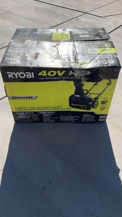 Ryobi 40v HP Brushless 18 Inch Single Stage Snow Blower