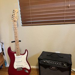 Fender MIM Strat W/ Peavey Vypyr Effects Amp 