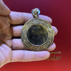 14K GOLD PHOTO PENDENT 