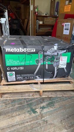 Metabo HPT 10” Jobsite Table Saw with Folding Stand – NEW (Damaged Box)